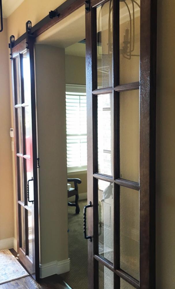 doors barn door interior lite divided sliding patio french panel pine end dallas knotty alder installation