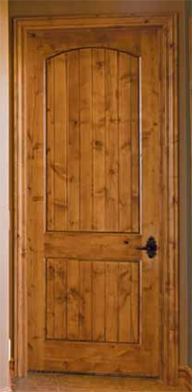 Panel-Arch-Top-Door-with-V-Grooves