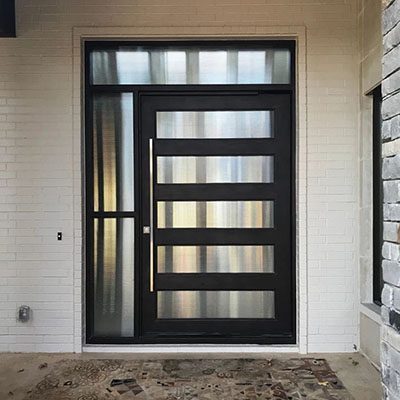 iron doors dallas reeded