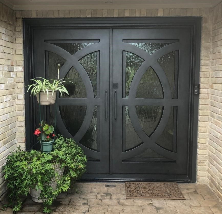 Custom Iron Double Doors