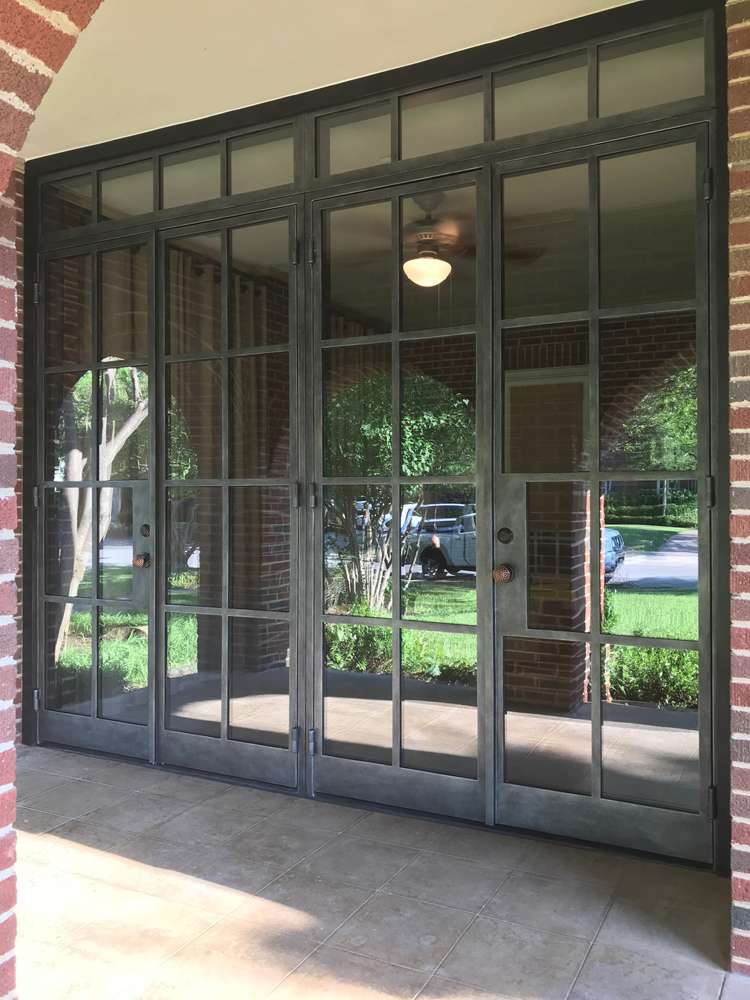 Patio Double Doors Thin Profile Iron