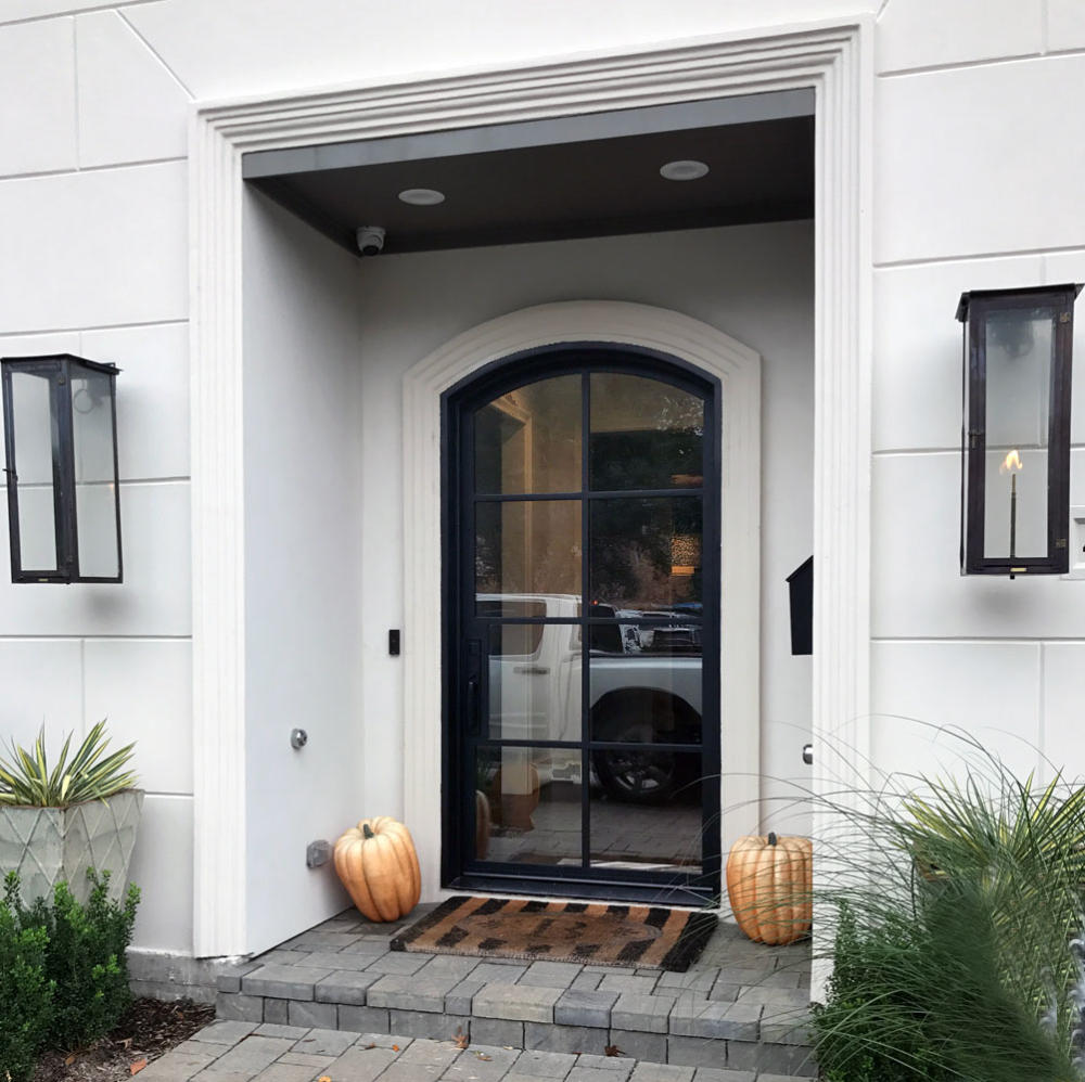 Arched Entry Thin Iron Door