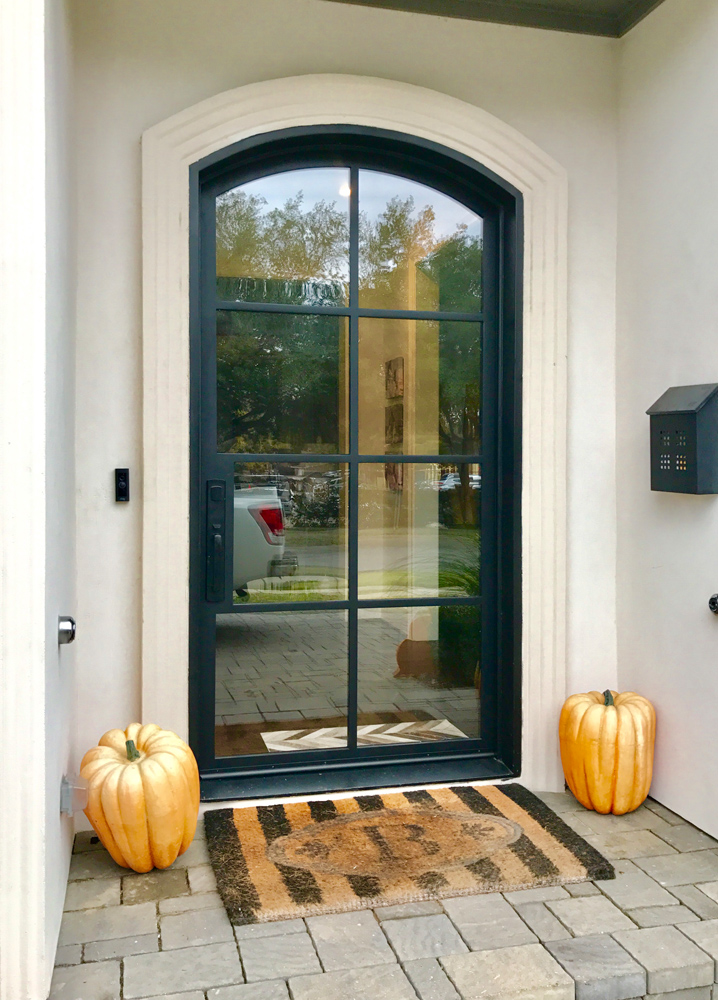 Arched Modern Thin Iron Door